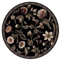 Home Dynamix Home Dynamix 769924129128 7 ft. 10 in. Optimum Amell Round Area Floral Rug - Black 769924129128